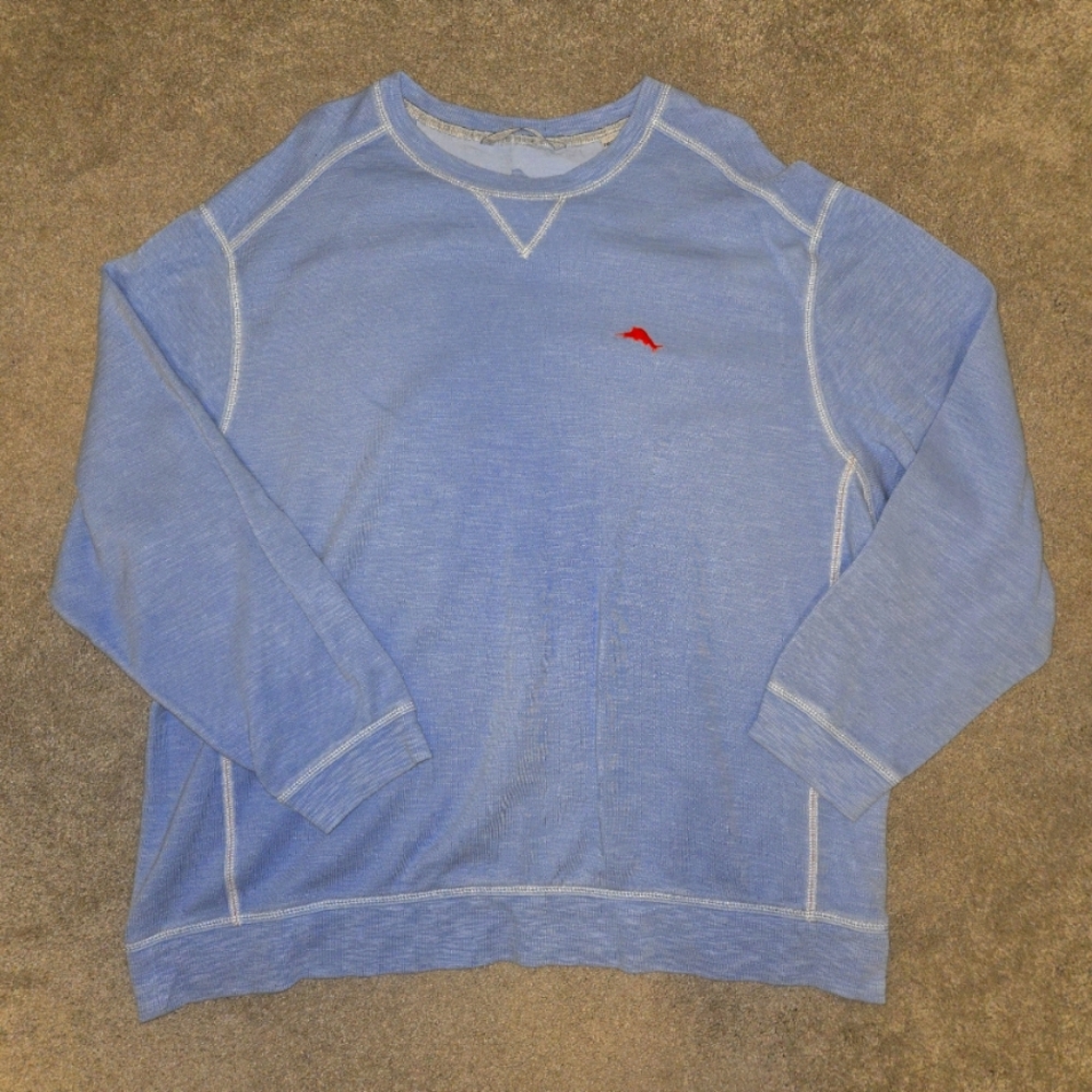 Blue Tommy Bahama Pull Over, 2XLB